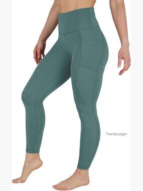 High Waist Fleece Lined Leggings with Pockets, Thermal Winter Running Pants